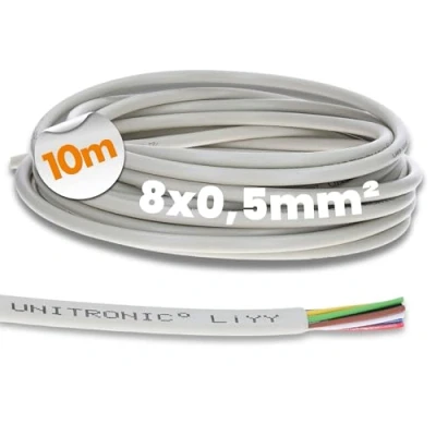 Abbildung von 10 Meter Lapp 0028508 LiYY Steuerleitung 8x0,5 mm² I Datenkabel LED Verlängerung Kabel Signalkabel 8 adrig Klingelkabel Datenleitung