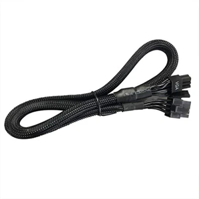 Abbildung von Gintai Ersatzkabel Flex Ersatz Stromkabel Netzkabel für EVGA 750 P2 G2 G3, Supernova 550 1300 G3 G5 18AWG 8 PIN to (6+2) PCIE VGA