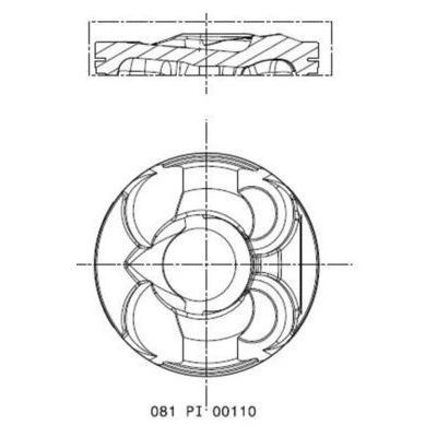 Abbildung von Kolben MAHLE 081 PI 00110 000