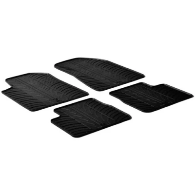Abbildung von Gledring 0342 Fußmattensatz Gummi vorne und hinten 4 schwarz 750mm 550mm ALFA ROMEO: Giulietta Hatchback
