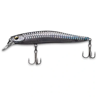 Abbildung von LMAB Flash Vibe 98 Twitchbait Suspending &amp; Floating, Hardbait, Wobbler Barsch, Suspender Wobbler, Schwimmend, Zander (Lauftiefe 1,0 2,0 m schwebend/suspending, Galaxy)