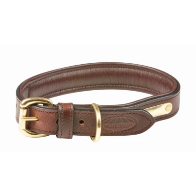 Abbildung von Weatherbeeta Dog Collar Padded Leather Braun XS