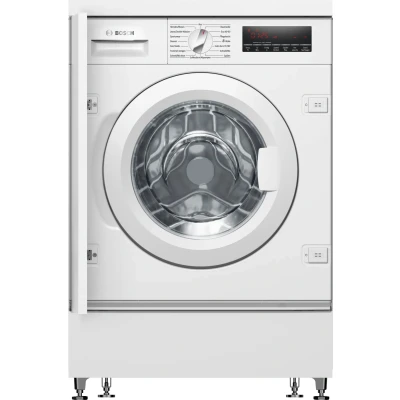 Abbildung von Bosch WIW28443 Serie 8 Einbauwaschmaschine Frontlader/C / 62 kWh/100 Waschzyklen 1400 UpM kg/weiß/EcoSilence Drive/SpeedPerfect/VarioTrommel/ActiveWater Plus