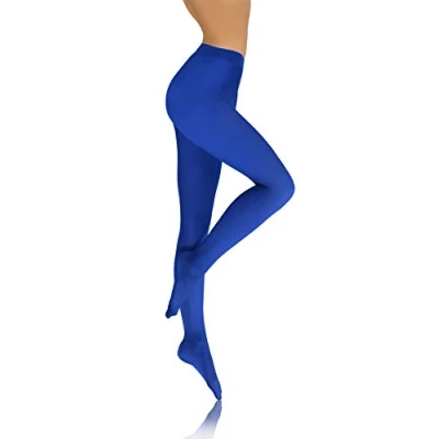 Abbildung von sesto senso Damen Strumpfhose Blau Bunte 40 DEN Blickdicht Microfaser Kornblume XL Modrak