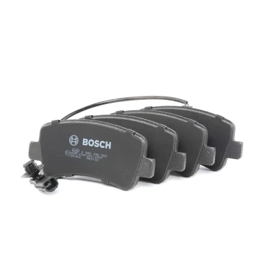 Abbildung von BOSCH 0 986 494 500 Bremsbelagsatz Low Metallic inkl. Verschleißwarnkontakt mit Anti Quietsch Blech, Montageanleitung RENAULT: MASTER 3 Bus