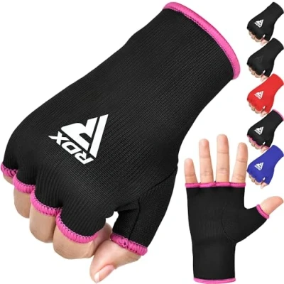 Abbildung von RDX Innenhandschuhe Boxen Muay Thai MMA Training, Elastisch Boxbandagen Kampfsport Sparring Handbandagen, Inner Boxing Gloves, Boxsack Punchingbälle Punchinghandschuhe