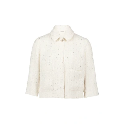 Abbildung von Cartoon MIT Taschen Leichte Jacke, Damen, Größe: 40, Cream nature