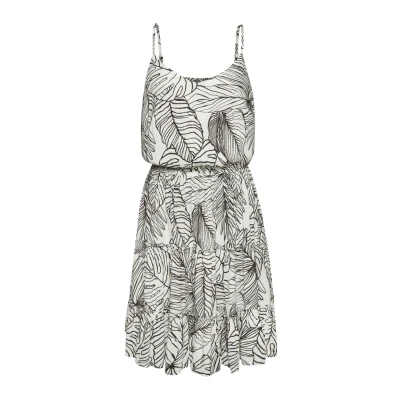 Abbildung von s.Oliver Sommer Freizeitkleid, Damen, Größe: 34, Creme schwarz
