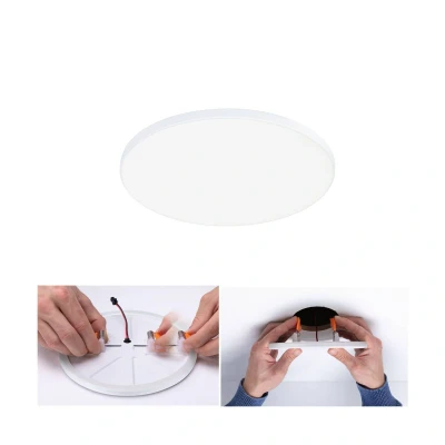 Abbildung von Paulmann 79951 LED Panel Einbaupanel Veluna VariFit Edge 160mm rund dimmbar Tageslichtweiß Weiß Kunststoff Beleuchtungssystem 4000 K