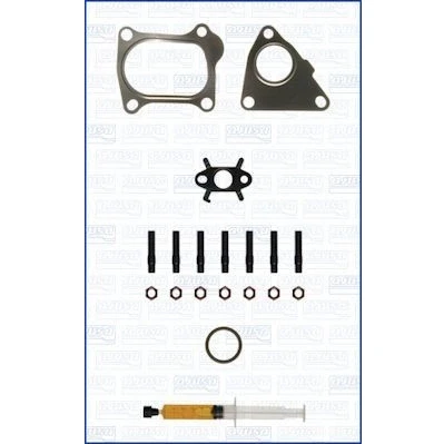 Abbildung von AJUSA JTC12052 Montagesatz, Lader with studs, syringe oil mit Dichtungen Montageanleitung DACIA: Duster Off Road, RENAULT: Captur