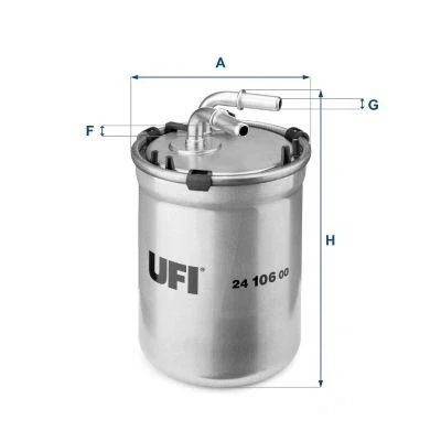 Abbildung von UFI 25.071.00 Ölfilter Filtereinsatz HYUNDAI: Getz, Matrix, ACCENT 2