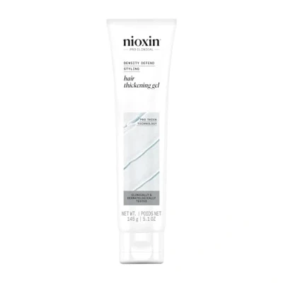 Abbildung von Nioxin Density Defend Hair Thickening Gel Haargel mit Pfefferminzöl für mehr Haarvolumen Haarpflege dünner werdendes Haar (140 ml)