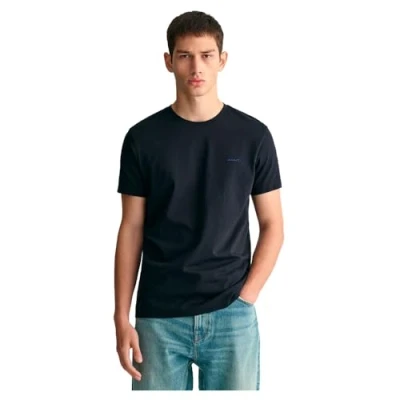 Abbildung von GANT Contrast LOGO Tshirt basic, Herren, Größe: Medium, Black