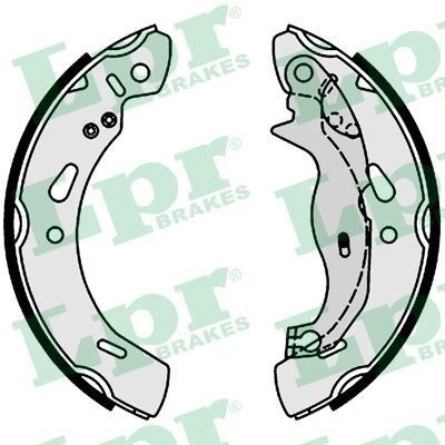 Abbildung von LPR 01004 Bremsbacken 200 32 FORD: FIESTA 6, 6 Van