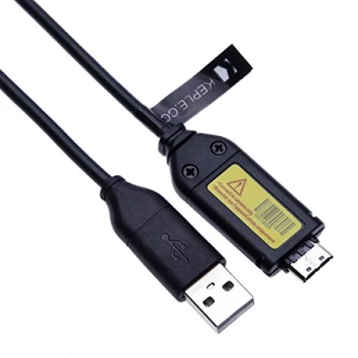 Abbildung von USB Lade &amp; Sync Kabel für Samsung Digitalkamera WB Serie:WB2000, WB210, WB500, WB5000, WB550, WB5500, WB600, WB610, WB650, WB660, WB690, WB700, WB710, WB720 Führendes Modell SUC 3, 5, 7