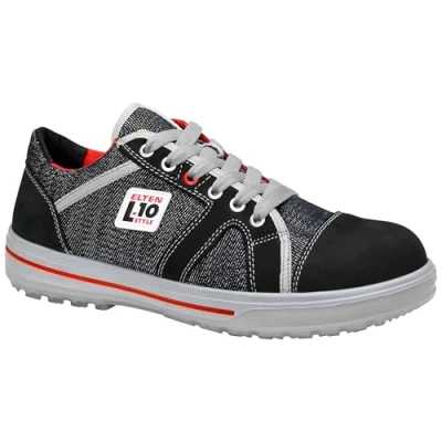 Abbildung von ELTEN Sicherheitsschuhe SENSATION Up Low ESD S3, Damen und Herren, Leder/Textil, Stahlkappe, leicht, sportlich, Schwarz, Größe: 42