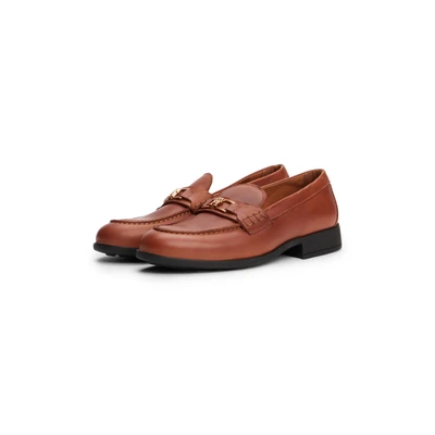 Abbildung von Tommy Hilfiger TH LOGO Slipper, Damen, Größe: 42, Cinnamon bark Leder