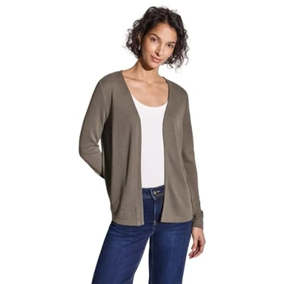 Abbildung von STREET ONE Damen A322908 Strick Look Jacke, Stone Brown, 42
