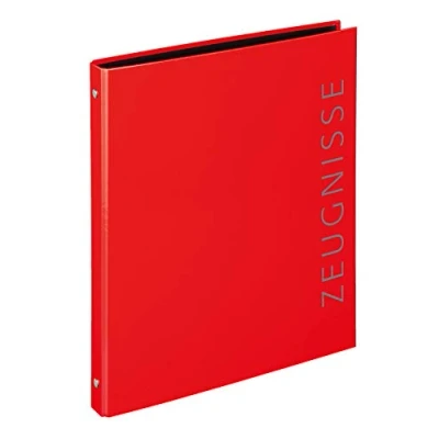 Abbildung von VELOFLEX 4144321 Zeugnisringbuch Velocolor, DIN A4, rot, 1 Stück
