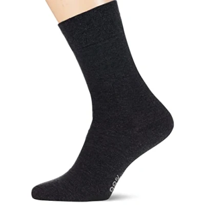 Abbildung von Nur Der Herren 98% Baumwolle Hohe Aus Atmungsaktiver Mit Komfortbund Socken, Anthrazitmel., 39 42 EU