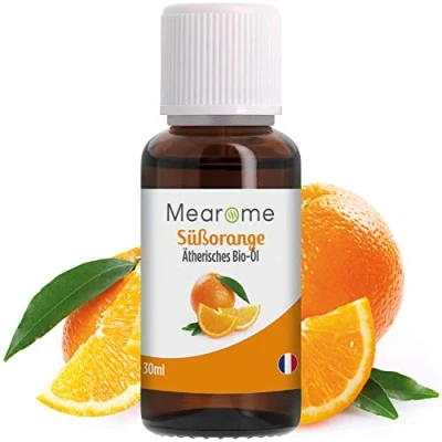Abbildung von Orangenöl BIO 30 ml Ätherisches Öl 100% Naturrein Süßorange Duft Orange für Diffuser Aroma zum Verzehr Backen Aromatherapie Anti Stress besser Schlaf Vitamin C Reiniger⎟Bien Être Mearome