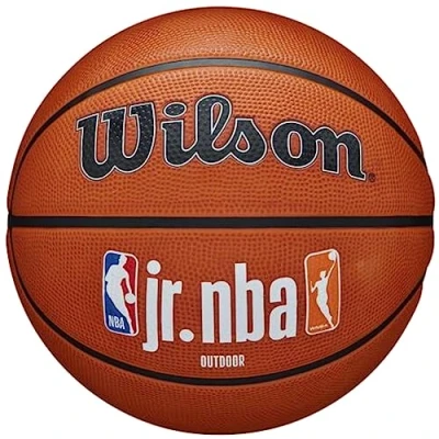 Abbildung von Wilson Basketball, Jr. NBA Authentic, Outdoor, Tackskin Cover, Größe: 6, Braun