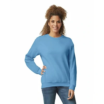 Abbildung von Gildan Unisex Fleece Crewneck Sweatshirt, Style G18000, Multipack Pullover, Blickdicht, Carolina Blue (1er Pack), X Large