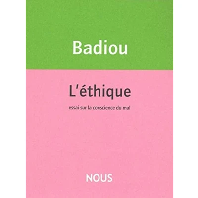 Abbildung von L&#039;éthique: Essai sur la conscience du mal