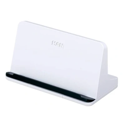 Abbildung von HAN Tablet Halterung smart Line, Ständer für das Büro mit Soft Grip Aufstellfläche, geeignet alle gängigen Tablets, 92140 12, weiß