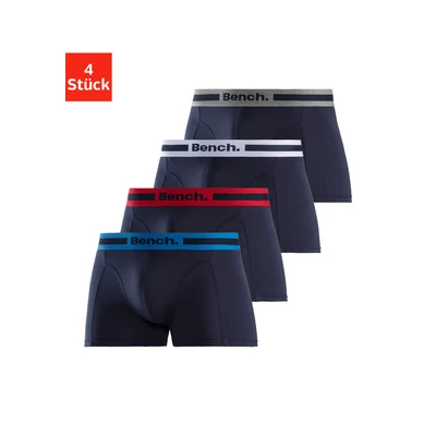 Abbildung von Bench SET PACK 4 Panties navyblau navy grau meliert navyrot weiß, Herren, Größe: XXL, blau weiß