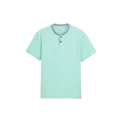 Abbildung von TOM Tailor WITH Contrast Poloshirt, Herren, Größe: XXL, Fairway green