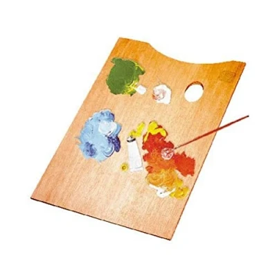 Abbildung von Lefranc Bourgeois Farbenpalette Nr. 4, rechteckig, 33 x 22 cm, Holz