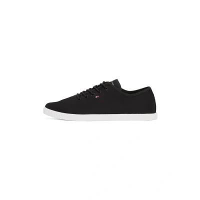 Abbildung von Tommy Hilfiger Sneaker Sportlicher Schnürer, Damen, Größe: 35, Black Baumwolle