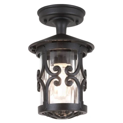 Abbildung von Elstead Lighting BL13A BLACK Deckenleuchte Hereford 1xE27 H:26 Ø:15 IP23