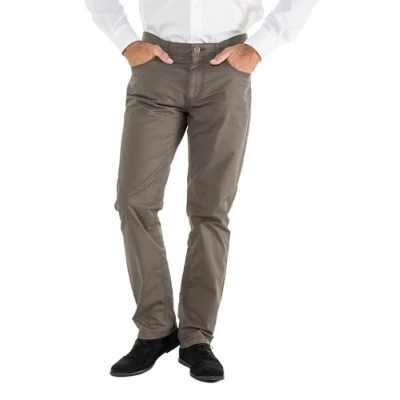 Abbildung von JP 1880 Herren 5 pocket, Regular Fit Hose, Khaki, 50W / 34L EU
