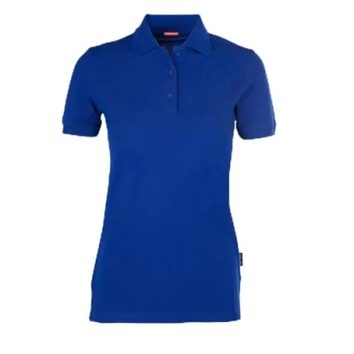 Abbildung von HRM Damen Heavy Performance Polo, royalblau, Gr. S I Premium Polo Shirt Basic Polohemd bis 60C waschbar Hochwertige &amp; nachhaltige Oberteile Workwear