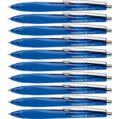 Abbildung von Schneider 135303 Haptify Kugelschreiber (Strichstärke Mittel) 10er Pack blau