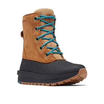 Abbildung von Columbia Moritza Shield Omni Heat wasserdichte Schneestiefel für Damen, Braun (Elk x River Blue), 39 EU