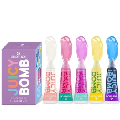 Abbildung von Essence lipgloss Set »JUICY BOMB shiny set«, (Set, 5 tlg.), mit glänzendem Finish