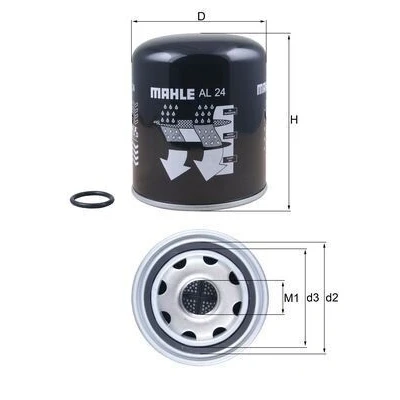 Abbildung von MAHLE ORIGINAL AL 24 Lufttrocknerpatrone, Druckluftanlage RENAULT TRUCKS: Magnum