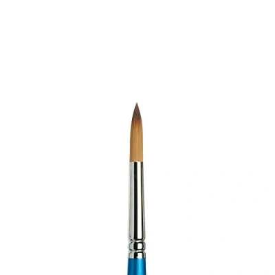 Abbildung von Winsor &amp; Newton 5301009 Cotman Aquarell Synthetikhaar Pinsel Serie 111 Rundpinsel, kurzer Stiel mit exzellenter Sprungkraft, Farbtragekraft und Punktgenauigkeit Nr. 9 5,6 mm