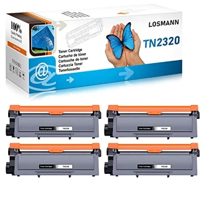 Abbildung von LOSMANN 4x Toner Kompatibel für Brother TN 2320 TN2320 DCP L2560DN L2560DW L2700DW MFC L2701 L2700DN L2701DW L2703DW L2720DW L2740CW L2740DW HL L2300D L2320D L2321D L2340DW