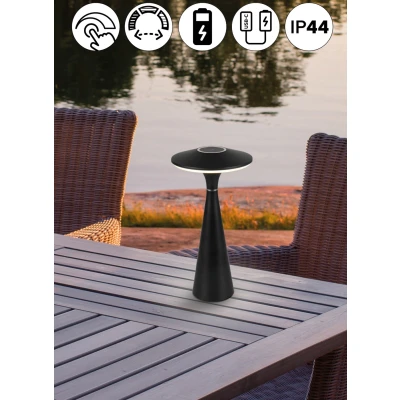 Abbildung von TRIO Leuchten LED Tischleuchte »TORREZ«, 1 flammig, Leuchtmittel Board fest integriert, in Outdoor Akku Tischlampe mit USB C, dimmbar, Lichtfarbe einstellbar