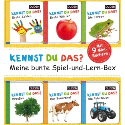Abbildung von Duden 12+: Kennst du das? Meine bunte Spiel und Lern Box: 9 Mini Bücher in einer Box