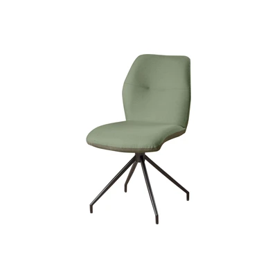 Abbildung von OTTO home Drehstuhl "Bruna Esszimmerstuhl,Polsterstuhl, Küchenstuhl, 4-Fußstuhl" () 360 drehbar, mit automatischer Rückstellung, 2-Stoff-Design