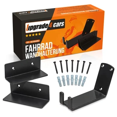 Abbildung von Fahrrad Wandhalterung Horizontal Pedal Wandhaken Radaufhängung Schwarz Fahrradhalterung Rad Wandhalter Wand bis 30 Kg