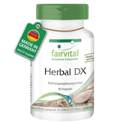 Abbildung von Fairvital Flohsamenschalen, Löwenzahnwurzel Extrakt und mehr 90 Kapseln mit Chlorella