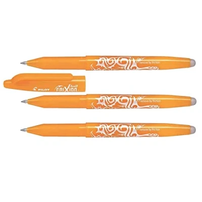 Abbildung von PILOT Frixion Ball 07 Tintenroller, mittlere Spitze, Orange, Aprikose, 3 Stück