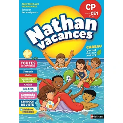 Abbildung von Cahier de Vacances du CP vers le CE1 toutes les matières Nathan 2019 6/7 ANS