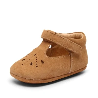 Abbildung von bisgaard Mädchen Bloom First Walker Shoe, Tan, 22 EU
